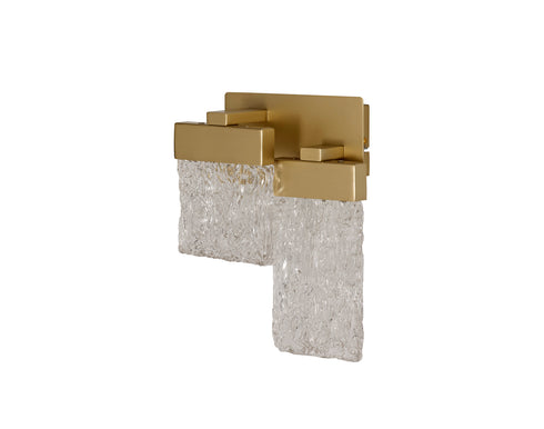 Bremen Switched Wall Lamp 2 Light Painted Brushed Gold